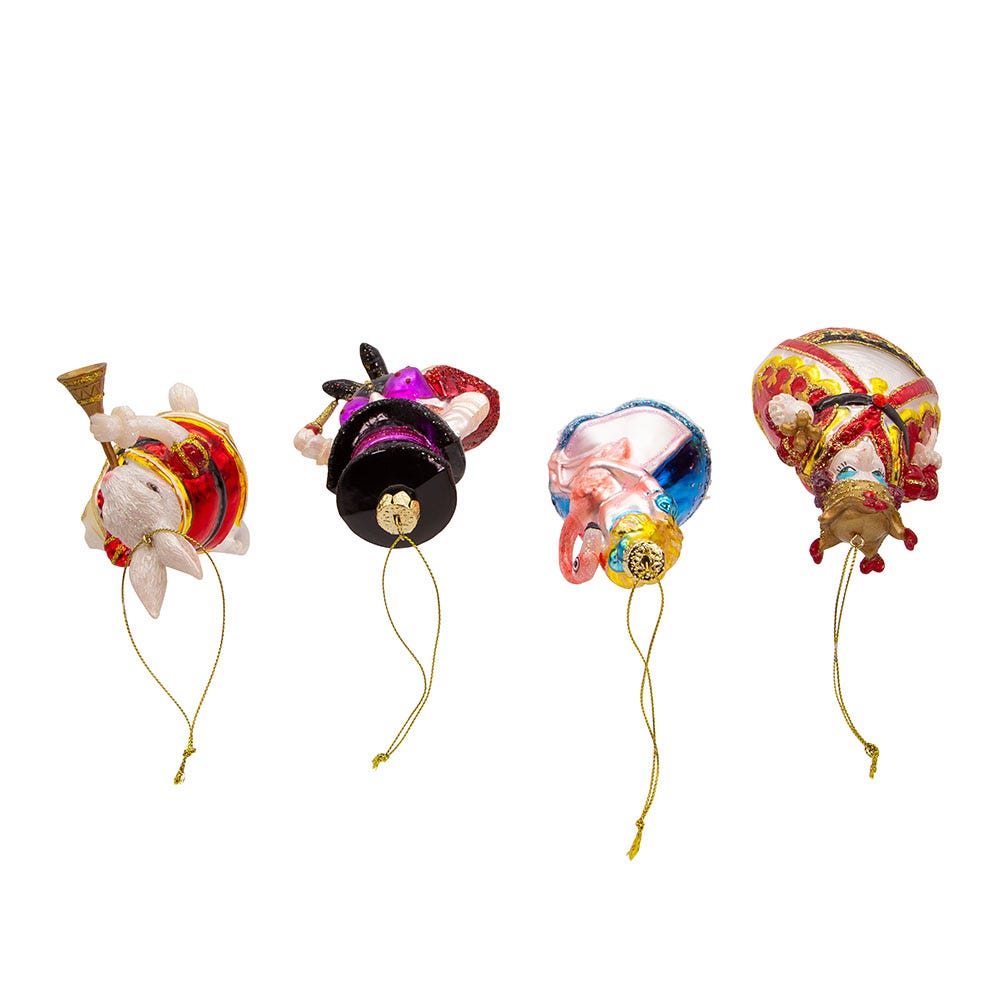Kurt Adler 5-5.5-Inch Noble Gems™ Glass Wonderland Gift Set, 4-Piece Set